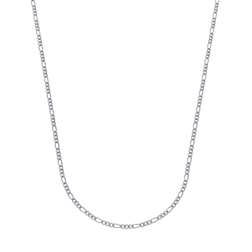 Corrente Prateada Masculina Elo 3 por 1 - 3mm