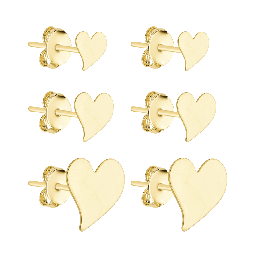 Trio Dourado de Coração Torto