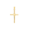 Pingente Dourado Crucifixo