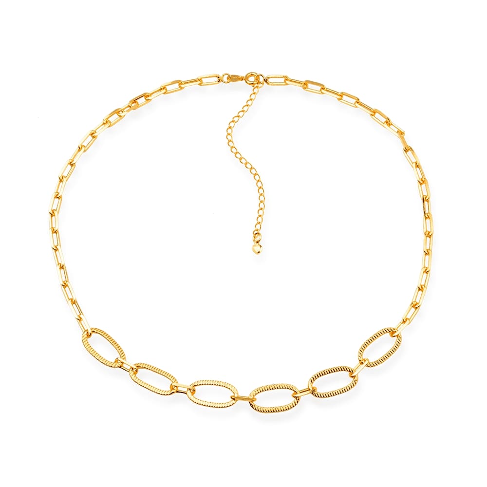 Chocker Dourada Corrente com Extensor